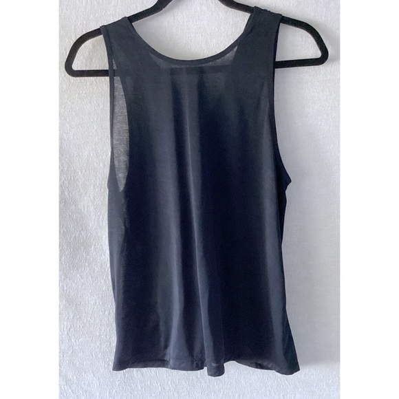 Lululemon Soul Stride Tank Woman’s Size 6 Black Twist Back Mesh Breathable - Picture 2 of 7